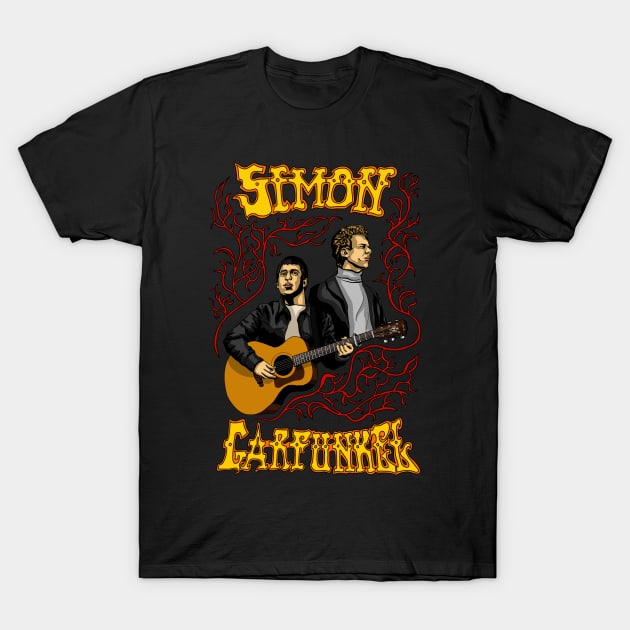 Simon and Garfunkel T-Shirt by HelenaCooper